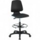 Chaises Labsit 4 bleu Plastique-cuir,avec roues