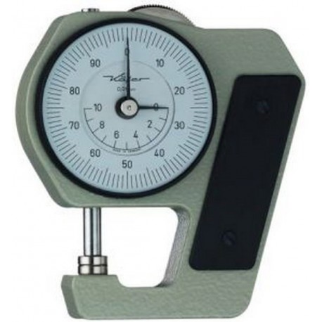 Contrôleur d'Épaisseur : de poche, Plage de mesure : 0-10 mm, Profondeur d'étrier 45 mm, Lecture 0,01 mm, Type : J 45