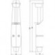 Bloc porte  Nr. 90 /2 argent