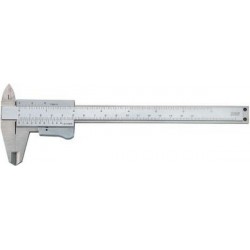 Pied à coulisse de poche haute précision avec lecture sans parallaxe, Plage de mesure : 150 mm, Long. des becs 40 mm