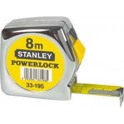 Mètre-ruban de poche Powerlock, dans boîtier en plastique, Long. : 10 m, Larg. : du ruban 25 mm