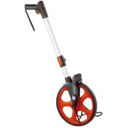 Roue mesureuse légère, Plage de mesure : 0-9999,99 m, Circonférence de la roue 1 m, Résolution 0,1 m, Poids : 2,3 kg