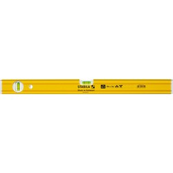 Niveau à bulle, profilé rectangulaire nervuré en métal léger, Modèle : Avec une nivelle verticale, Long. 40 cm, Type 80 A