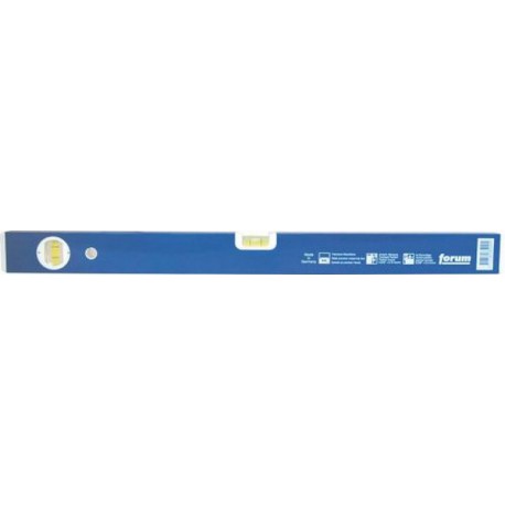 Niveau à bulle en métal léger, bleu, surface de mesure fraisée, Long. : 100 cm