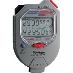 Chronomètre numérique Spectron, Affichage LCD : Affichage double, Durée d'affichage 99999.99 min, Mémoire 65, Poids : 85 g