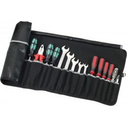 Pochette à outils à enrouler BASIC, Dimensions extérieures : 550 x 315 mm, Nombre de poches d'insertion 12, Poids 260 g