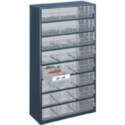 Magasin à tiroirs Série 150, Dimensions : 555 x 307 x 150 mm, Dimensions des tiroirs 64 x 91 x 153 mm, Nombre de tiroirs 24