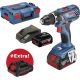 Perceuse-visseuse sans fil Bosch Professional PS GSR 18V-28 + ProCORE18V 4 Ah 0615990K7H 5 Ah + 3 batteries, + mallett