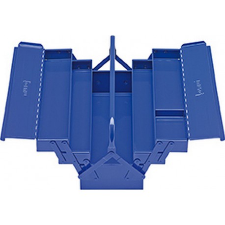 Caisse à outils en tôle d'acier, 5 pièces, Dimensions : 430 x 200 x 200 mm