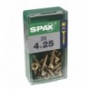 Lot de 20 vis acier tęte fraisée pozidriv SPAX, Diam.4 mm x L.25 mm