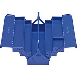Caisse à outils en tôle d'acier, 5 pièces, Dimensions : 530 x 200 x 200 mm