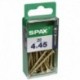 Lot de 20 vis acier tęte fraisée pozidriv SPAX, Diam.4 mm x L.45 mm