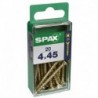 Lot de 20 vis acier tęte fraisée pozidriv SPAX, Diam.4 mm x L.45 mm