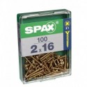 Lot de 100 vis acier tęte fraisée pozidriv SPAX, Diam.2 mm x L.16 mm
