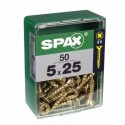 Lot de 50 vis acier tęte fraisée pozidriv SPAX, Diam.5 mm x L.25 mm