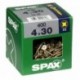 Lot de 400 vis acier tęte fraisée pozidriv SPAX, Diam.4 mm x L.30 mm