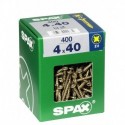 Lot de 400 vis acier tęte fraisée pozidriv SPAX, Diam.4 mm x L.40 mm