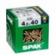 Lot de 250 vis acier tęte fraisée pozidriv SPAX, Diam.4.5 mm x L.40 mm