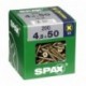 Lot de 200 vis acier tęte fraisée pozidriv SPAX, Diam.4.5 mm x L.50 mm