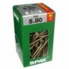 Lot de 150 vis acier tęte fraisée torx SPAX, TF TX 5x80 WIROX