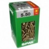 Lot de 300 vis acier tęte fraisée torx SPAX, Diam.5 mm x L.50 mm