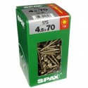 Lot de 175 vis acier tęte fraisée torx SPAX, Diam.4.5 mm x L.70 mm