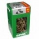 Lot de 250 vis acier tęte fraisée torx SPAX, Diam.4 mm x L.70 mm