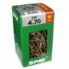 Lot de 250 vis acier tęte fraisée torx SPAX, Diam.4 mm x L.70 mm