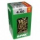 Lot de 300 vis acier tęte fraisée torx SPAX, TF TX 4x60 WIROX