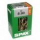 Lot de 50 vis acier tęte fraisée torx SPAX, Diam.5 mm x L.80 mm