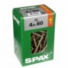 Lot de 50 vis acier tęte fraisée torx SPAX, Diam.4.5 mm x L.60 mm
