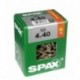 Lot de 125 vis acier tęte fraisée torx SPAX, Diam.4 mm x L.40 mm