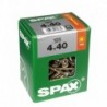 Lot de 125 vis acier tęte fraisée torx SPAX, Diam.4 mm x L.40 mm