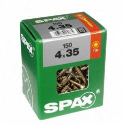 Lot de 150 vis acier tęte fraisée torx SPAX, Diam.4 mm x L.35 mm