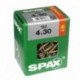 Lot de 150 vis acier tęte fraisée torx SPAX, Diam.4 mm x L.30 mm