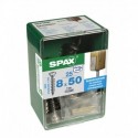 Lot de 25 vis poteau inox tęte fraisée bombée torx SPAX, Diam.8 mm x L.50 mm