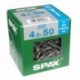 Lot de 200 vis inox tęte fraisée torx SPAX, Diam.4.5 mm x L.50 mm