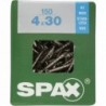 Lot de 25 vis inox tęte fraisée torx SPAX, Diam.4.5 mm x L.45 mm