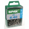 Lot de 25 vis inox tęte fraisée torx SPAX, Diam.4 mm x L.40 mm