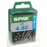 Lot de 25 vis inox tęte fraisée torx SPAX, Diam.4 mm x L.40 mm