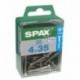 Lot de 25 vis inox tęte fraisée torx SPAX, Diam.4 mm x L.35 mm