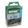 Lot de 25 vis inox tęte fraisée torx SPAX, Diam.4 mm x L.35 mm