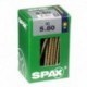Lot de 50 vis acier tęte fraisée pozidriv SPAX, Diam.5 mm x L.80 mm