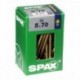 Lot de 50 vis acier tęte fraisée pozidriv SPAX, Diam.5 mm x L.70 mm