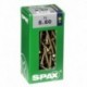 Lot de 75 vis acier tęte fraisée pozidriv SPAX, Diam.5 mm x L.60 mm