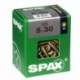 Lot de 125 vis acier tęte fraisée pozidriv SPAX, Diam.5 mm x L.30 mm