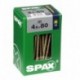 Lot de 50 vis acier tęte fraisée pozidriv SPAX, Diam.4.5 mm x L.80 mm
