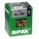 Lot de 150 vis acier tęte fraisée pozidriv SPAX, Diam.4.5 mm x L.30 mm