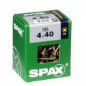 Lot de 125 vis acier tęte fraisée pozidriv SPAX, Diam.4 mm x L.40 mm