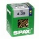 Lot de 150 vis acier tęte fraisée pozidriv SPAX, Diam.4 mm x L.35 mm